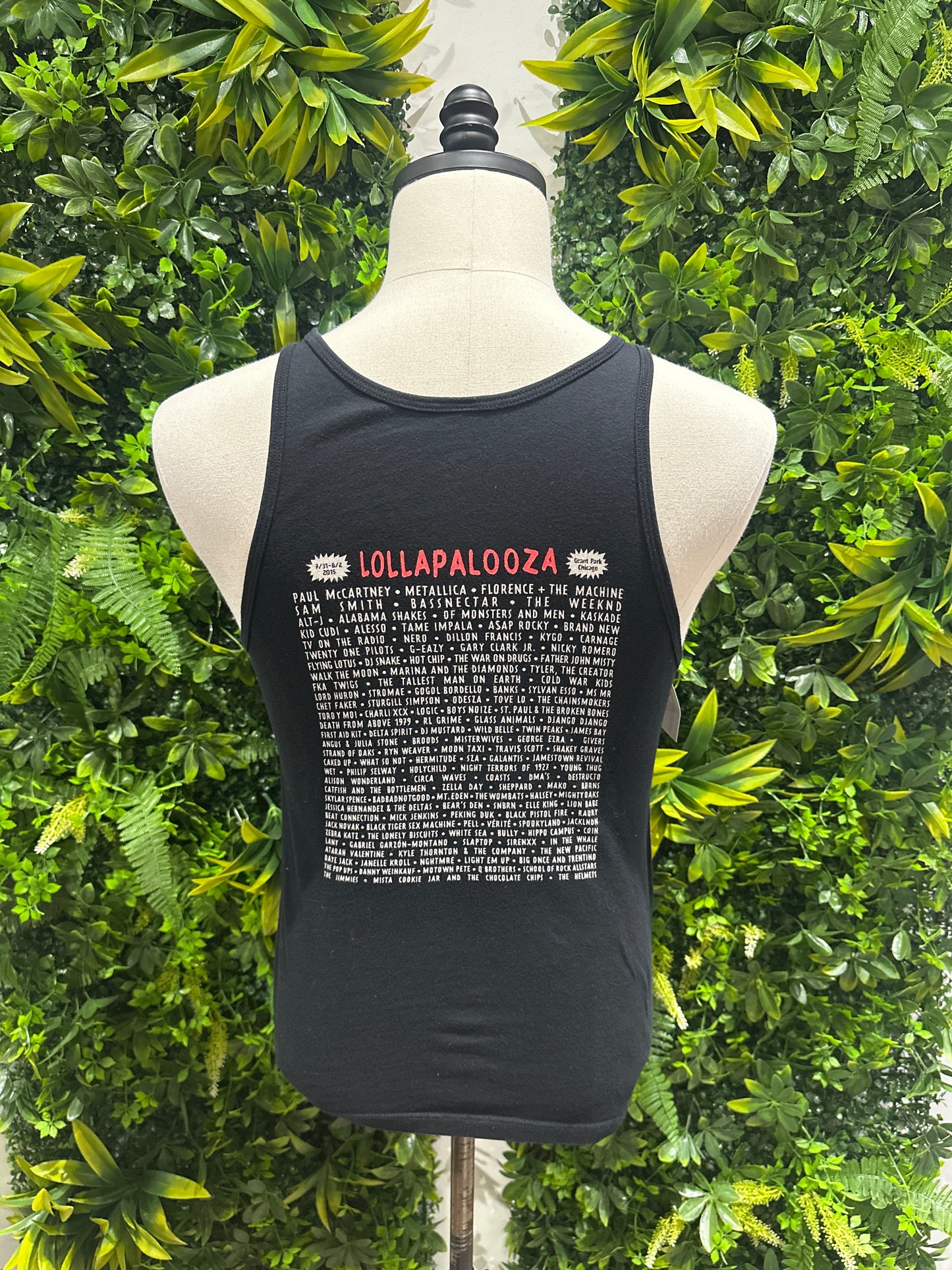 (Womens Small) Lollapalooza Black Tank-Top 007