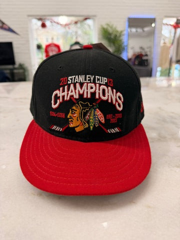 (Adult 7 5/8) 2013 Chicago Blackhawks Fitted Hat