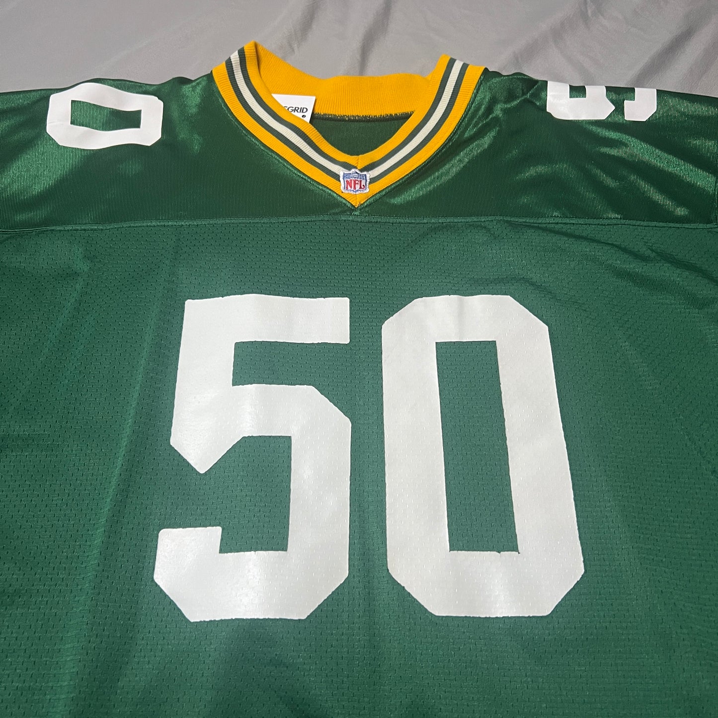 Vintage Wilson Pro Line Football Jersey Green Bay Packers Blank No Name Mens 50