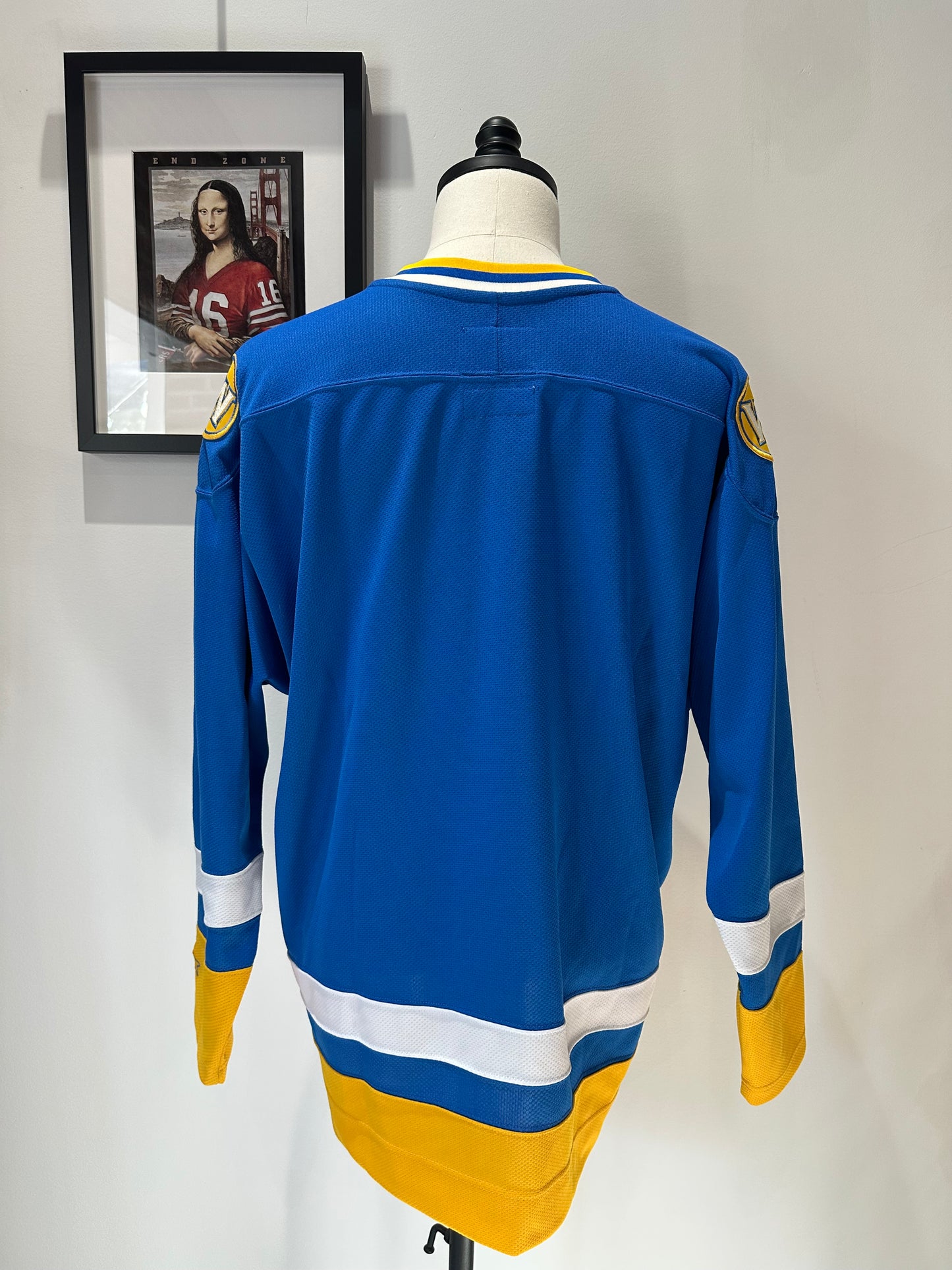 (Mens Large) Golden State Warriors STARTER Hockey Jersey