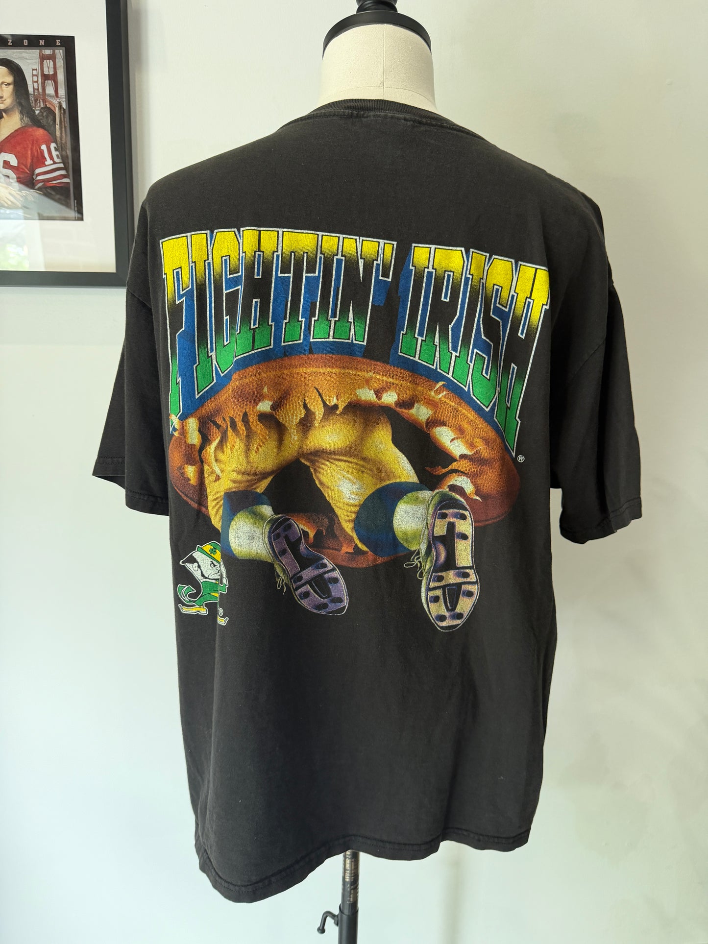 (Mens XL) 90s Notre Dame Football Shirt
