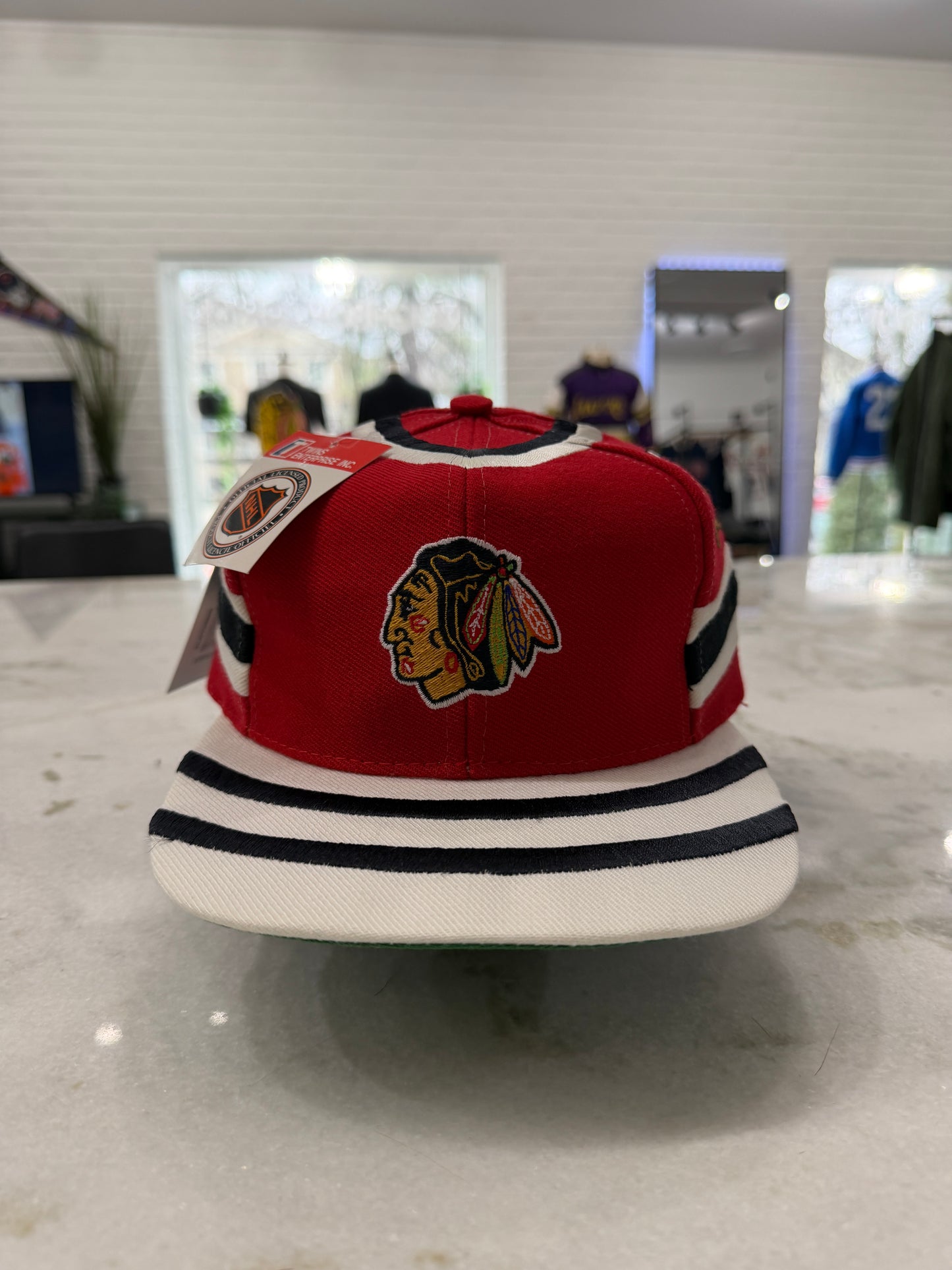90s Chicago Blackhawks Twins Enterprise Jersey Hat
