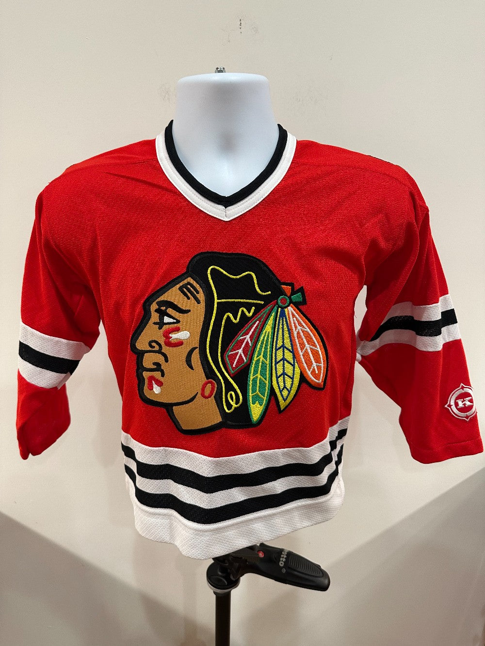 (Kids S/M) 90s Koho Chicago Blackhawks Blank Jersey|761