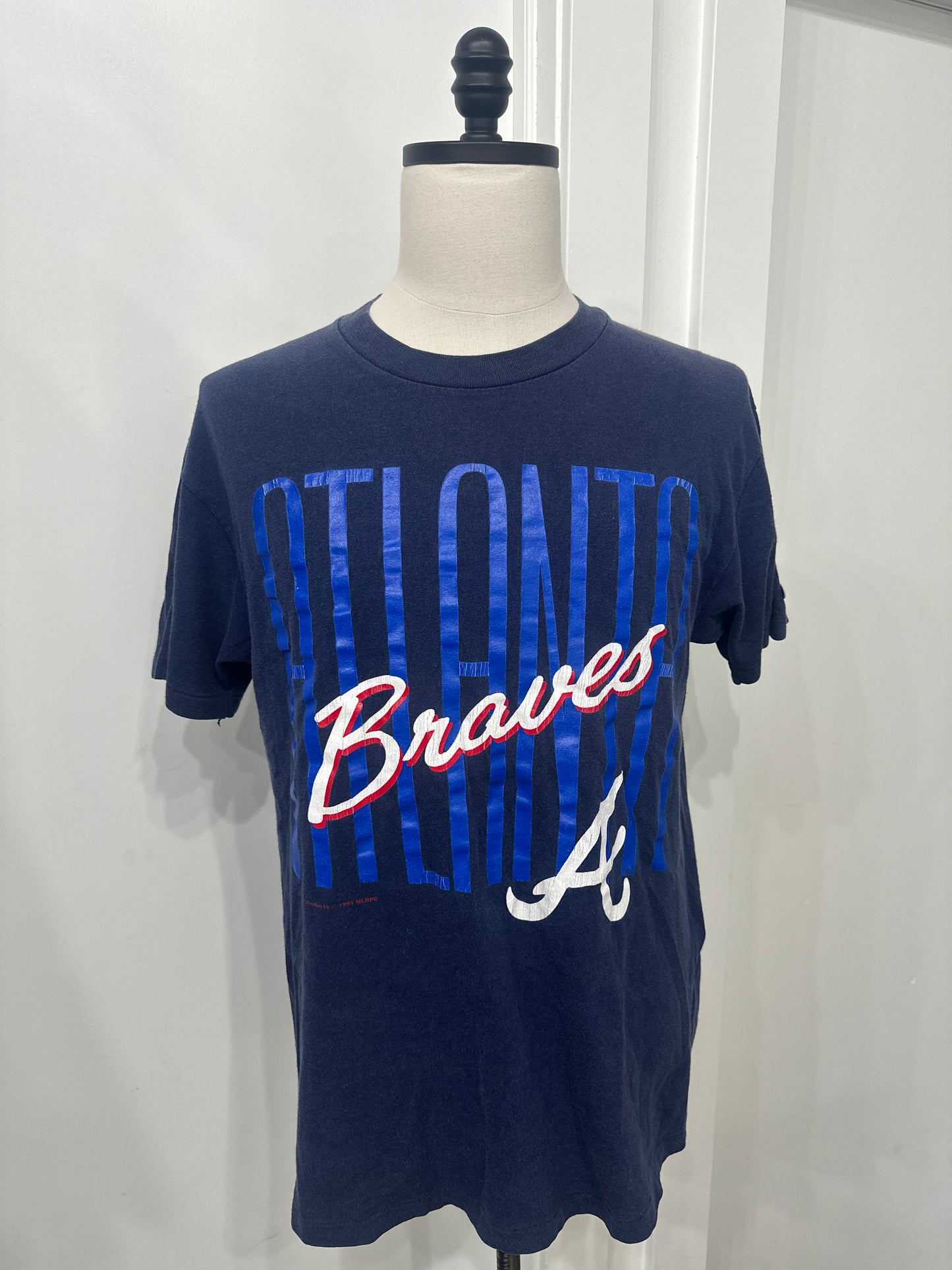 (Mens Large) 90s MLB Atlanta Braves Shirt 007