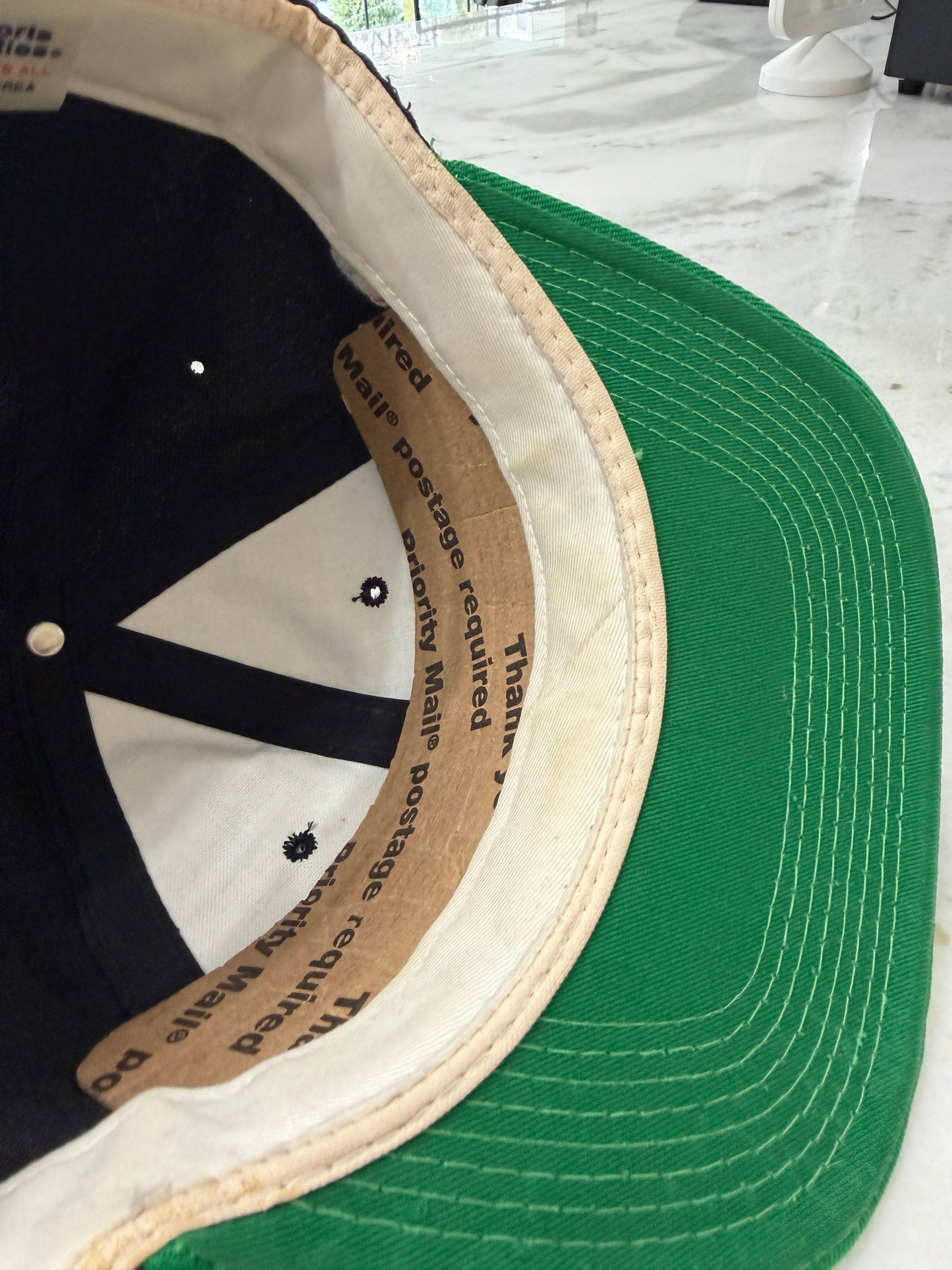 90s Boston Celtics Sports Specialties Script Hat