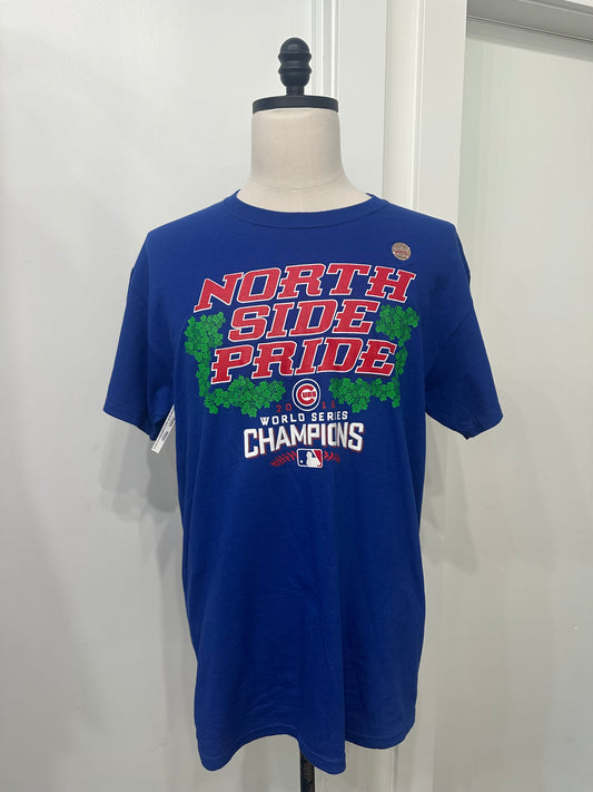 (Mens Large) 2016 Chicago Cubs 'North Side Pride' Shirt 007