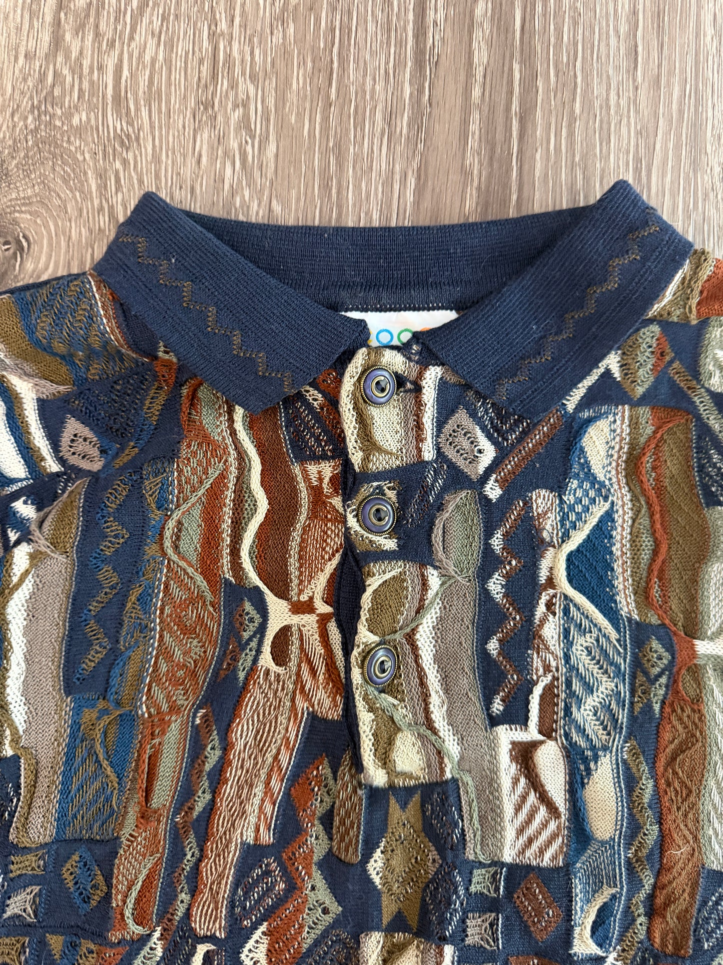 (Mens Large) 90s Coogi 3D Knit Sweater