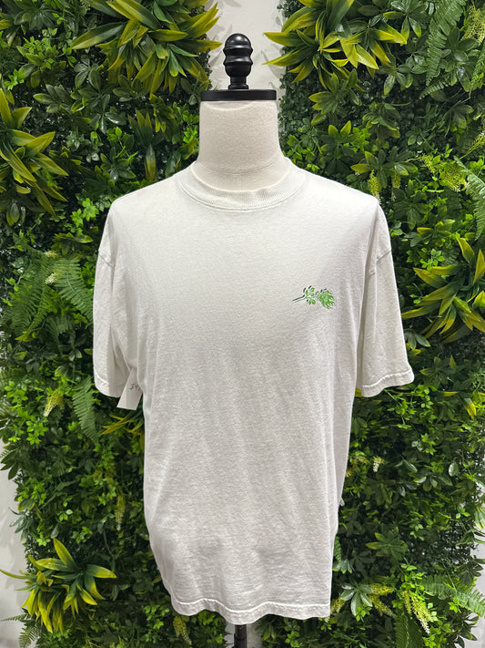 (Mens Large) Civil Regime White Spell-Out Shirt 007
