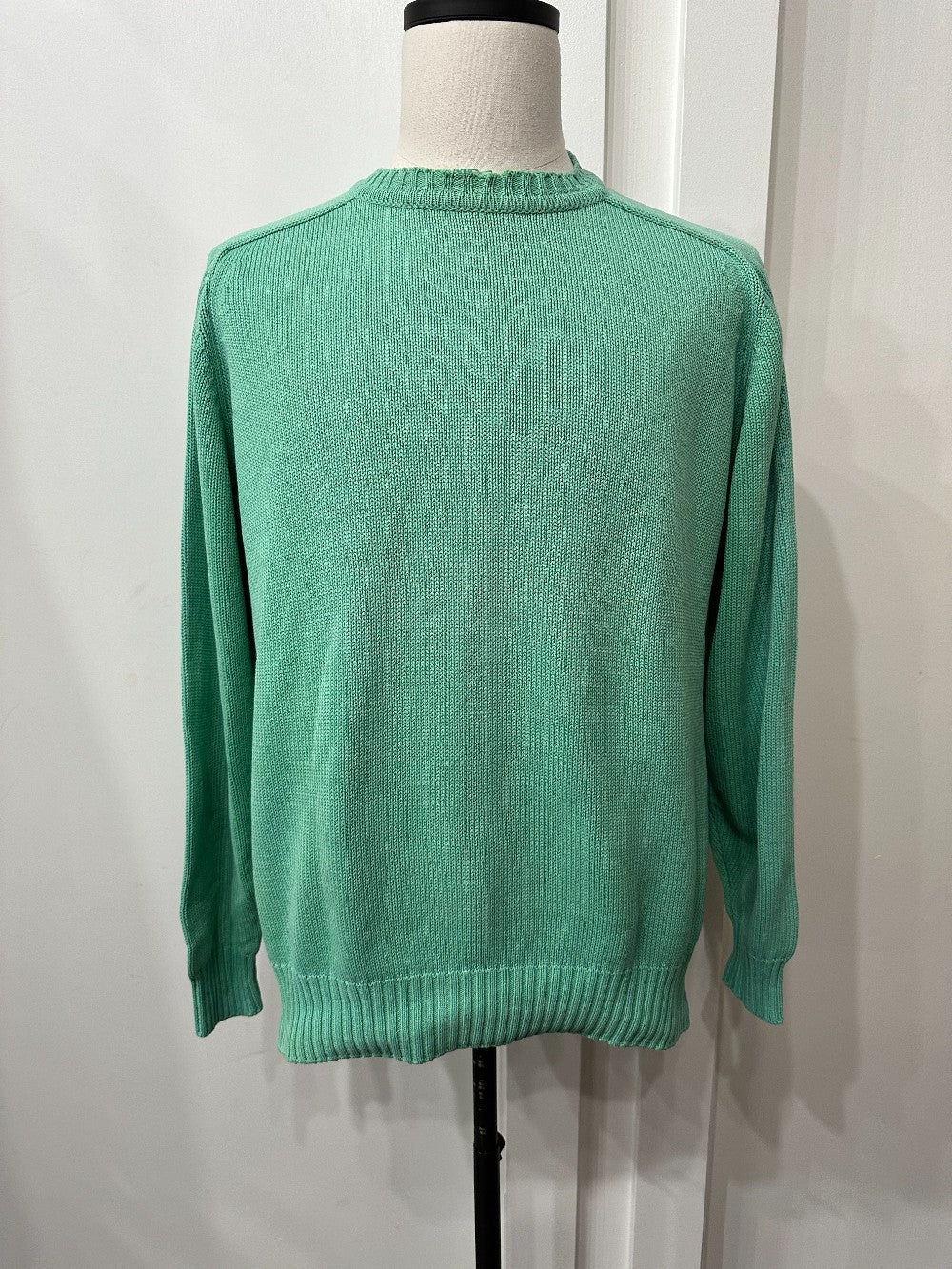(Mens Large) Lands End Turquoise Knitted Sweater|2820