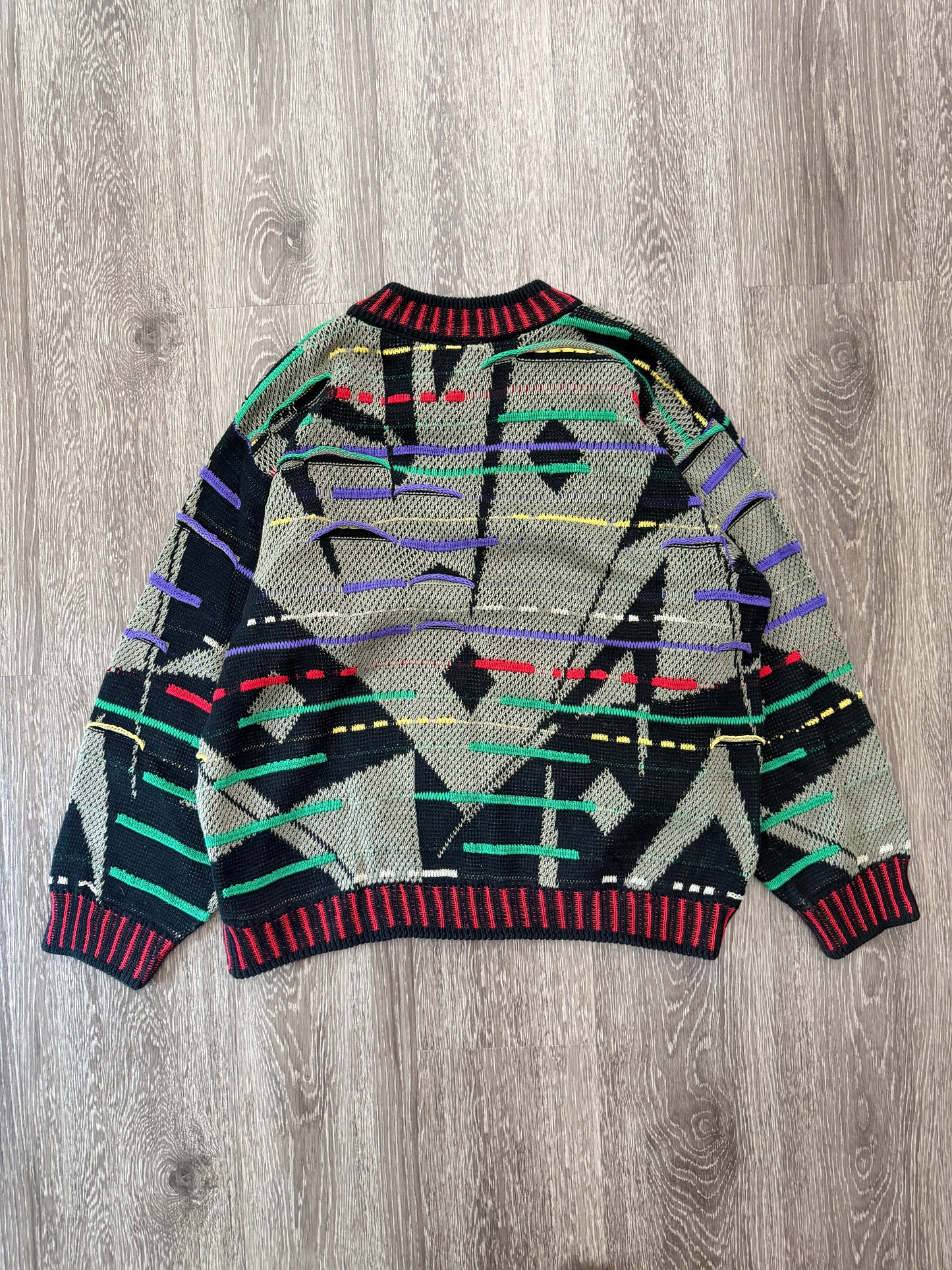 (Mens Large) 90s Coogi 3D Knit Sweater