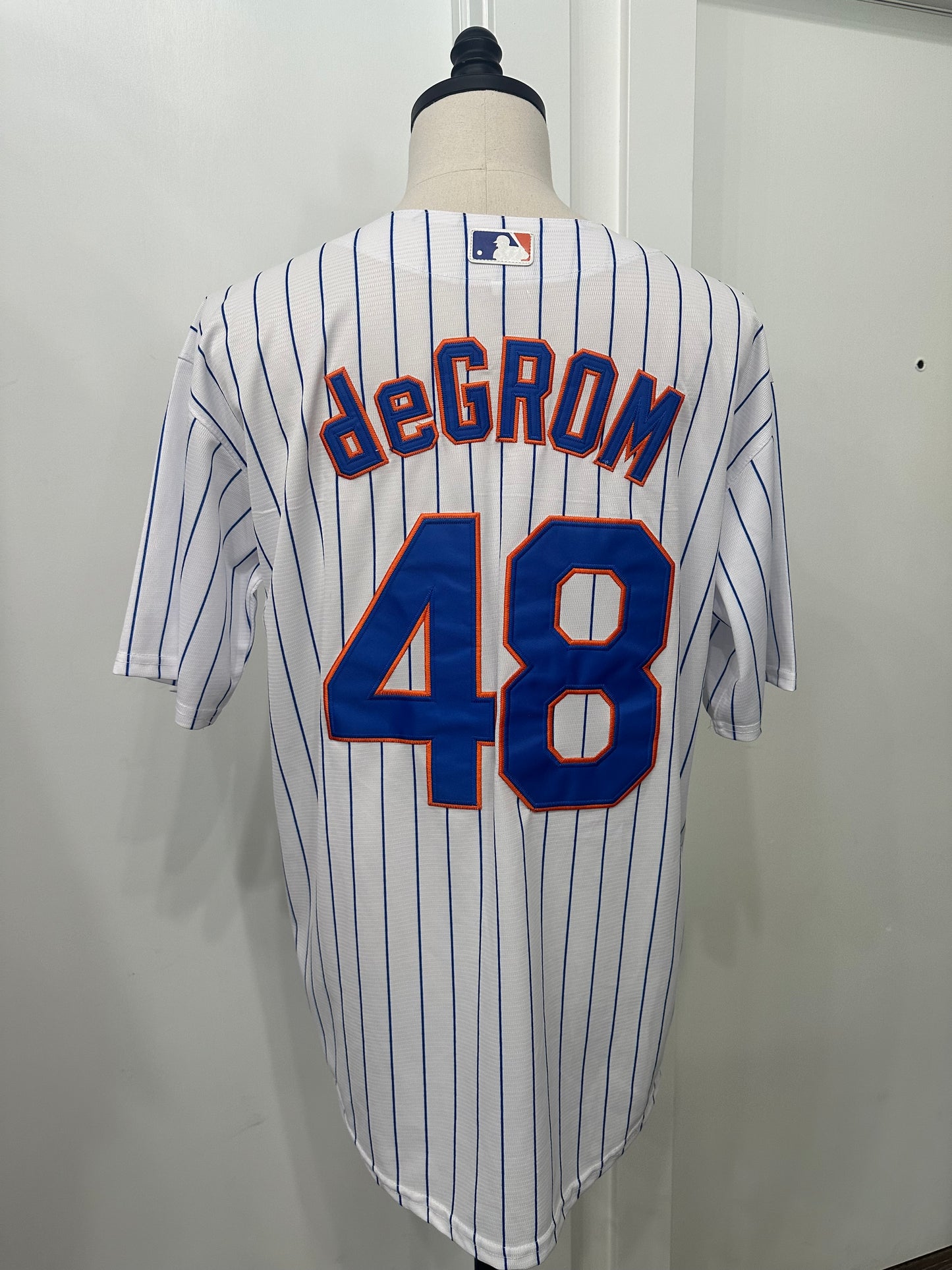 (Mens Large) MLB New York Mets 'Jacob DeGrom' Jersey 007