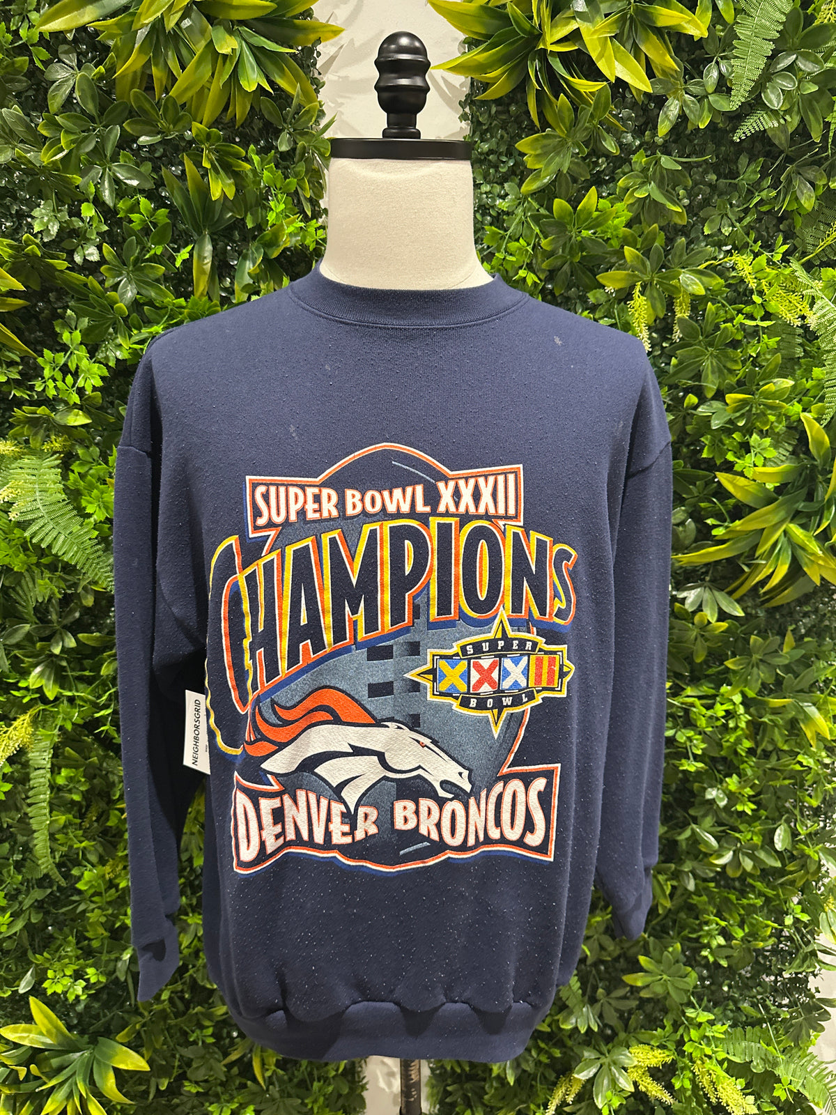 (Mens Large) 90s Denver Broncos Superbowl Champs Sweater 007