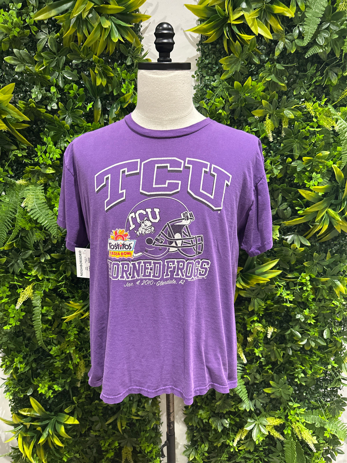 (Mens Large) 2010 TCU Horned Frogs Tostitos Fiesta Bowl Shirt 007