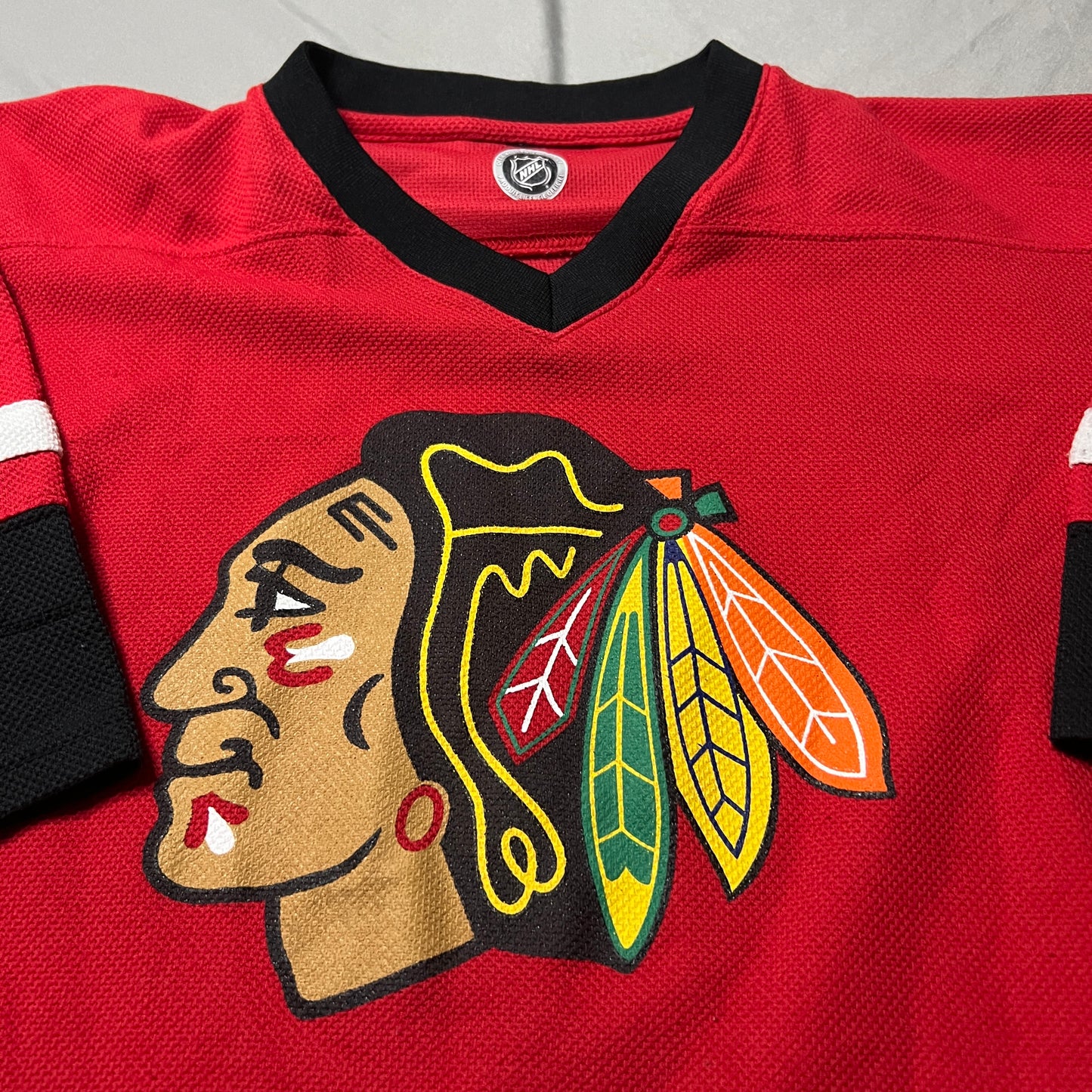 Chicago Blackhawks Jersey Kids Youth Medium Blank No Name NHL Red