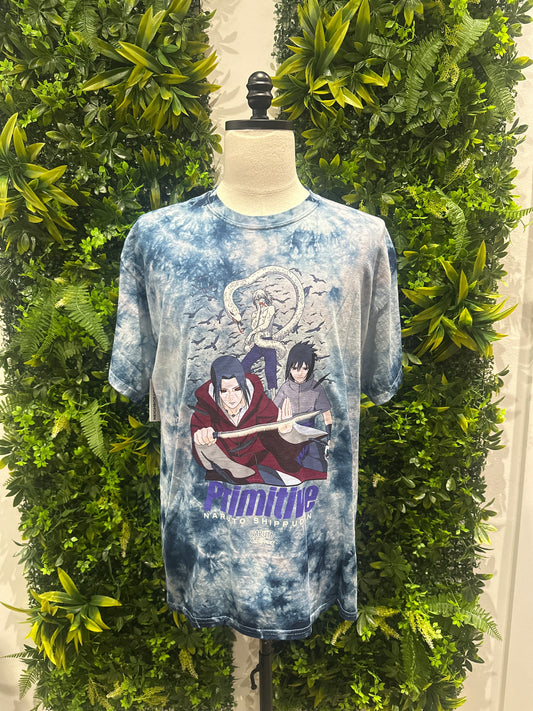 (Mens Large) Primitive Naruto Shippuden Tye-Dye Shirt 007