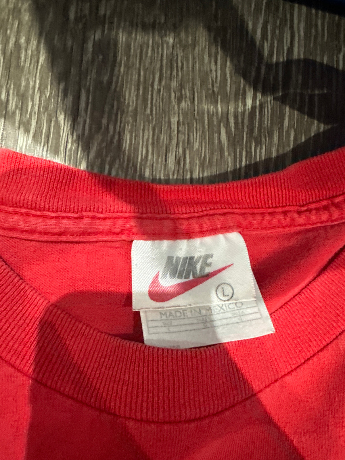 (Mens Large) 90s Red Nike Shirt 007
