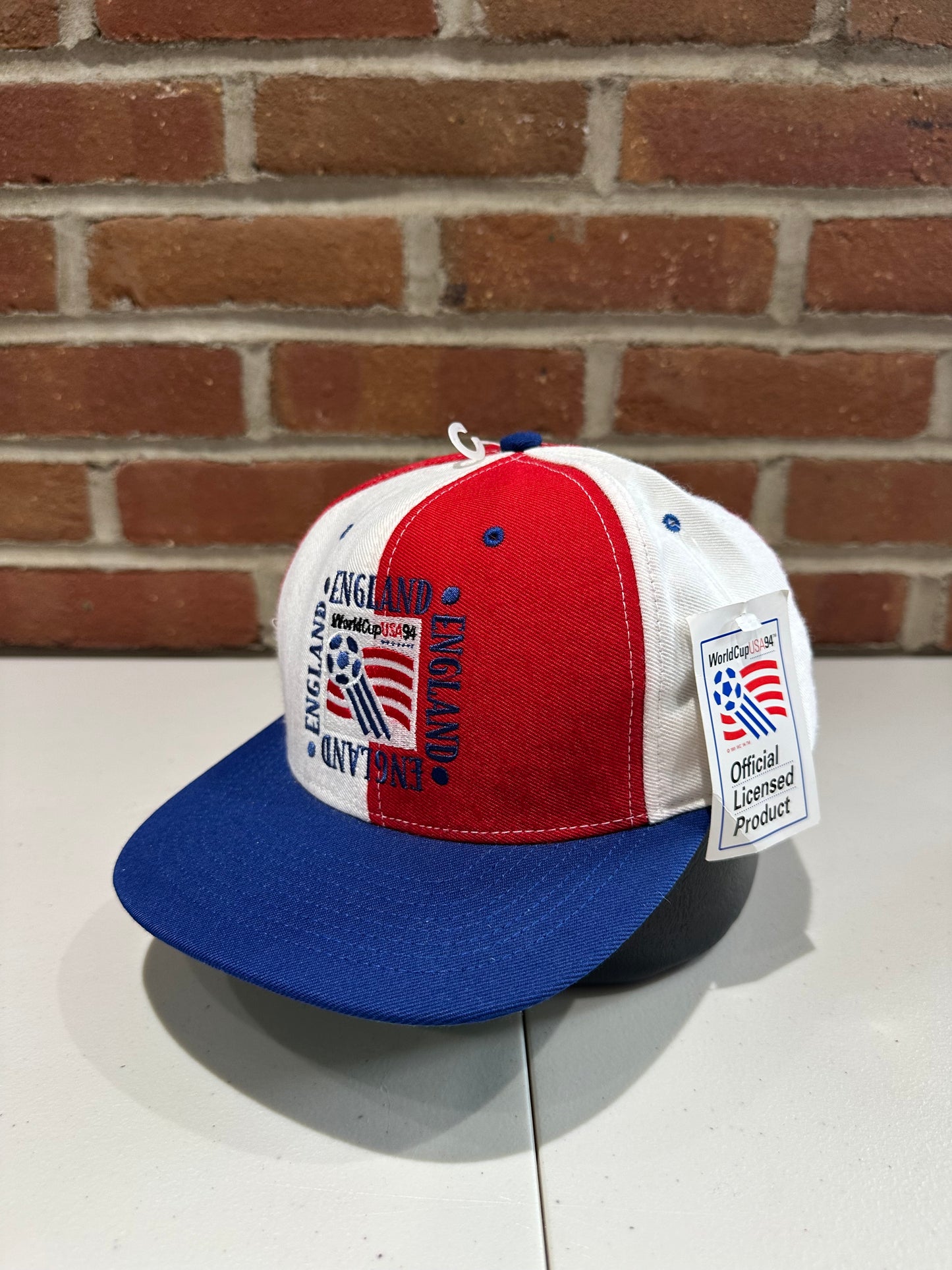 (Adult) 1994 World Cup England Snap-back Hat 007
