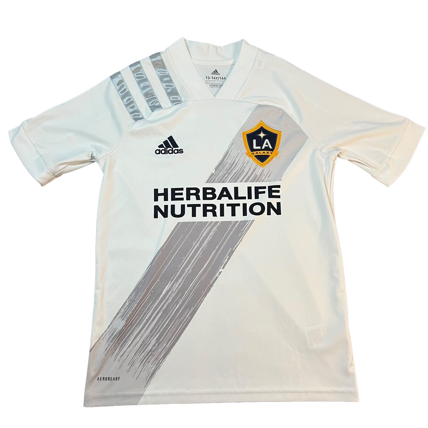 Los Angeles Galaxy Home Jersey Kids Youth 13-14Y Adidas Football Soccer