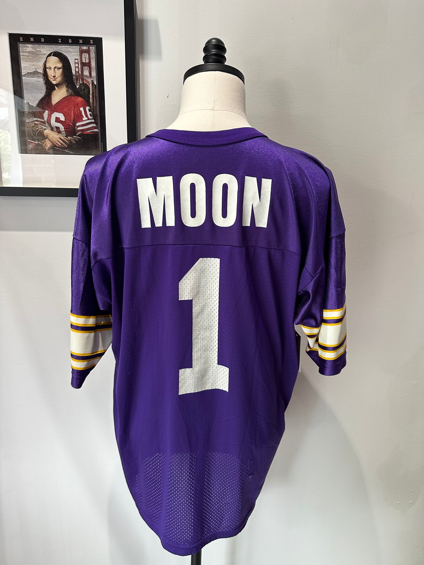 (Mens XL) 90s Minnesota Vikings 'Warren Moon' Jersey 007