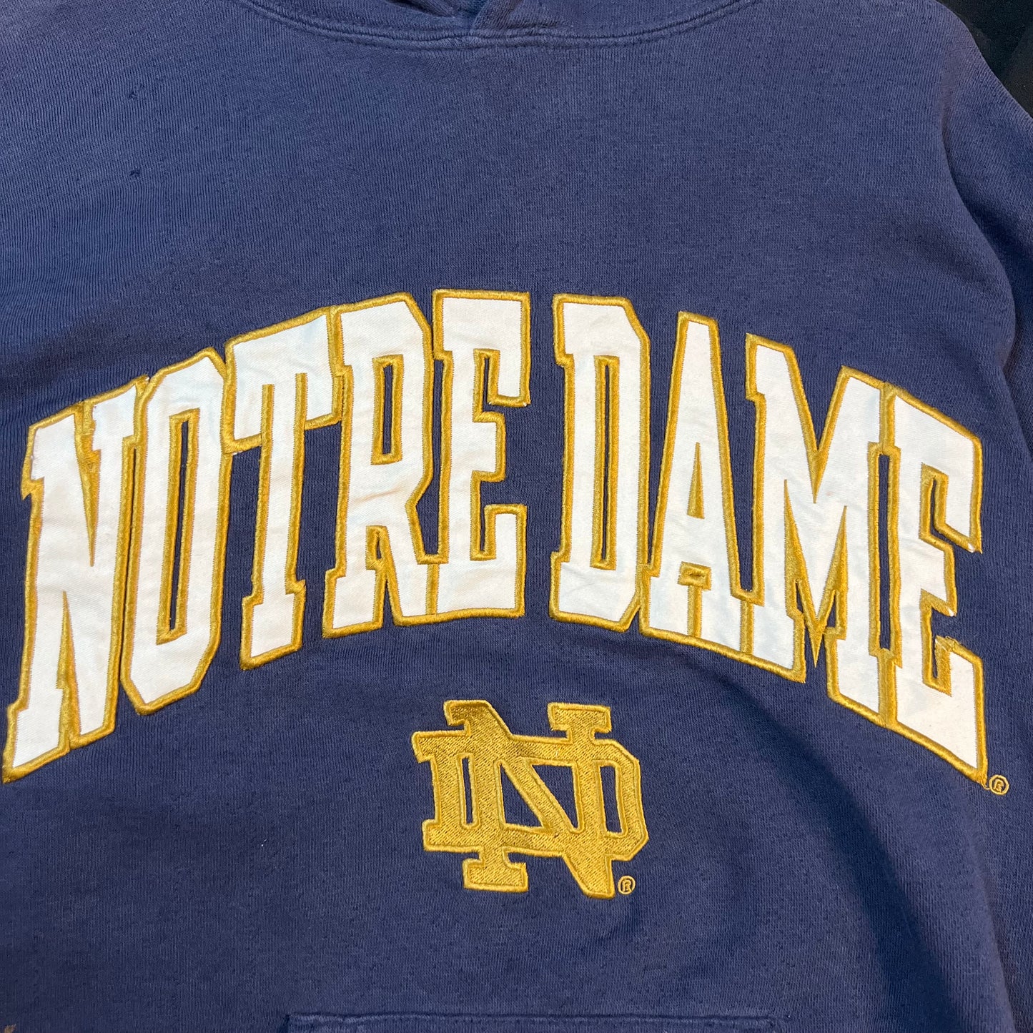 Vintage Notre Dame Hoodie Womans Medium Sweat Shirt NCAA Reebok Heisman Collection