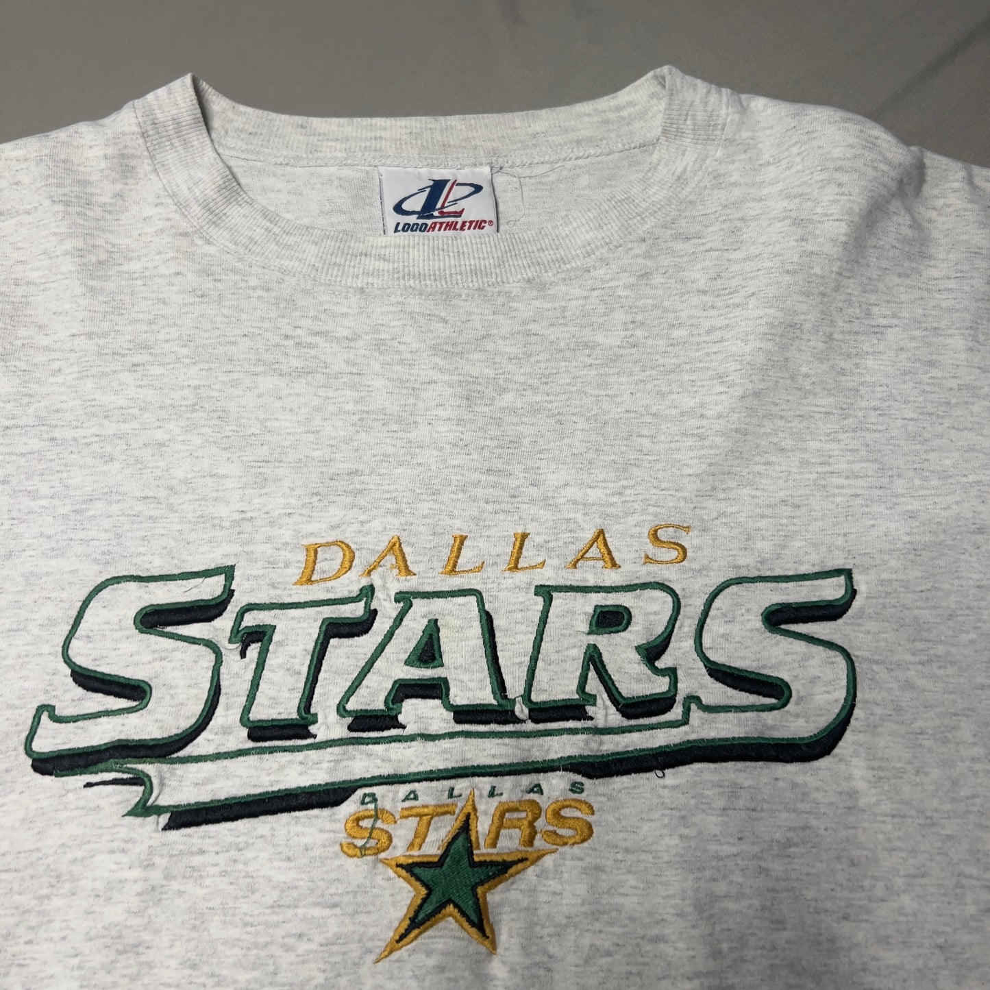 Vintage Dallas Stars Shirt Mens XL Logo Athletic Embroidered Short Sleeve NHL