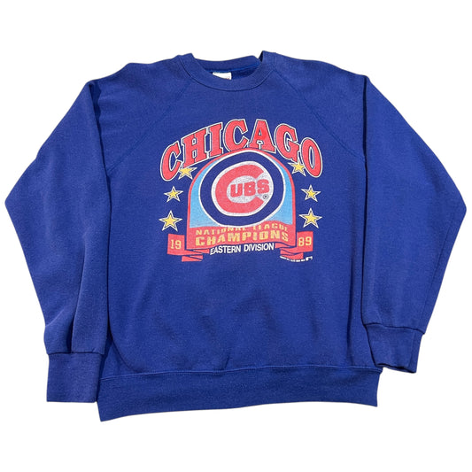 Vintage 1989 Chicago Cubs Sweater Womans XL MLB