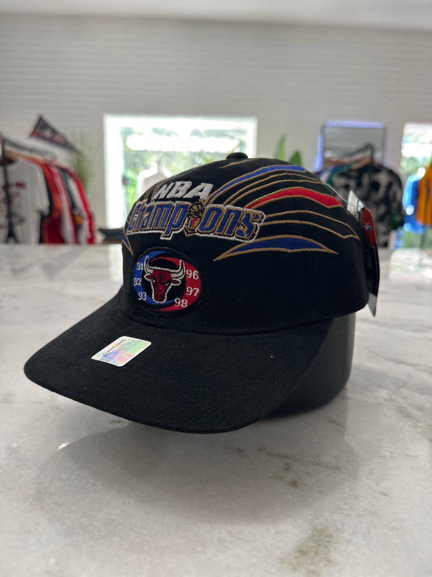 (Adult) Chicago Bulls Three-Peat Champions Hat