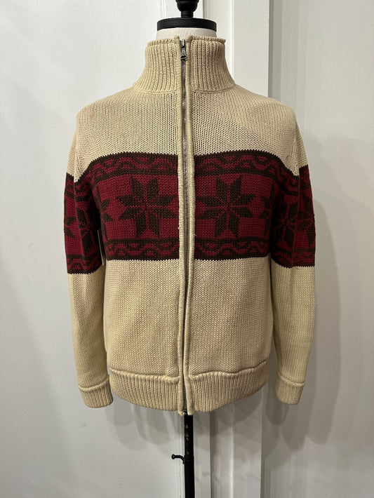 (Mens Medium) St. John Bays Beige Knit Sweater|2833