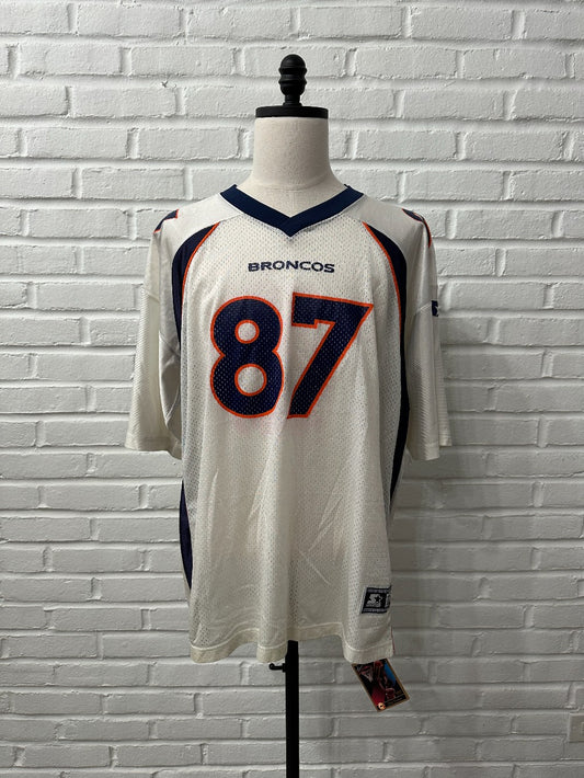 (Mens XL) Vintage 90s Starter Denver Broncos McCaffrey Jersey|947