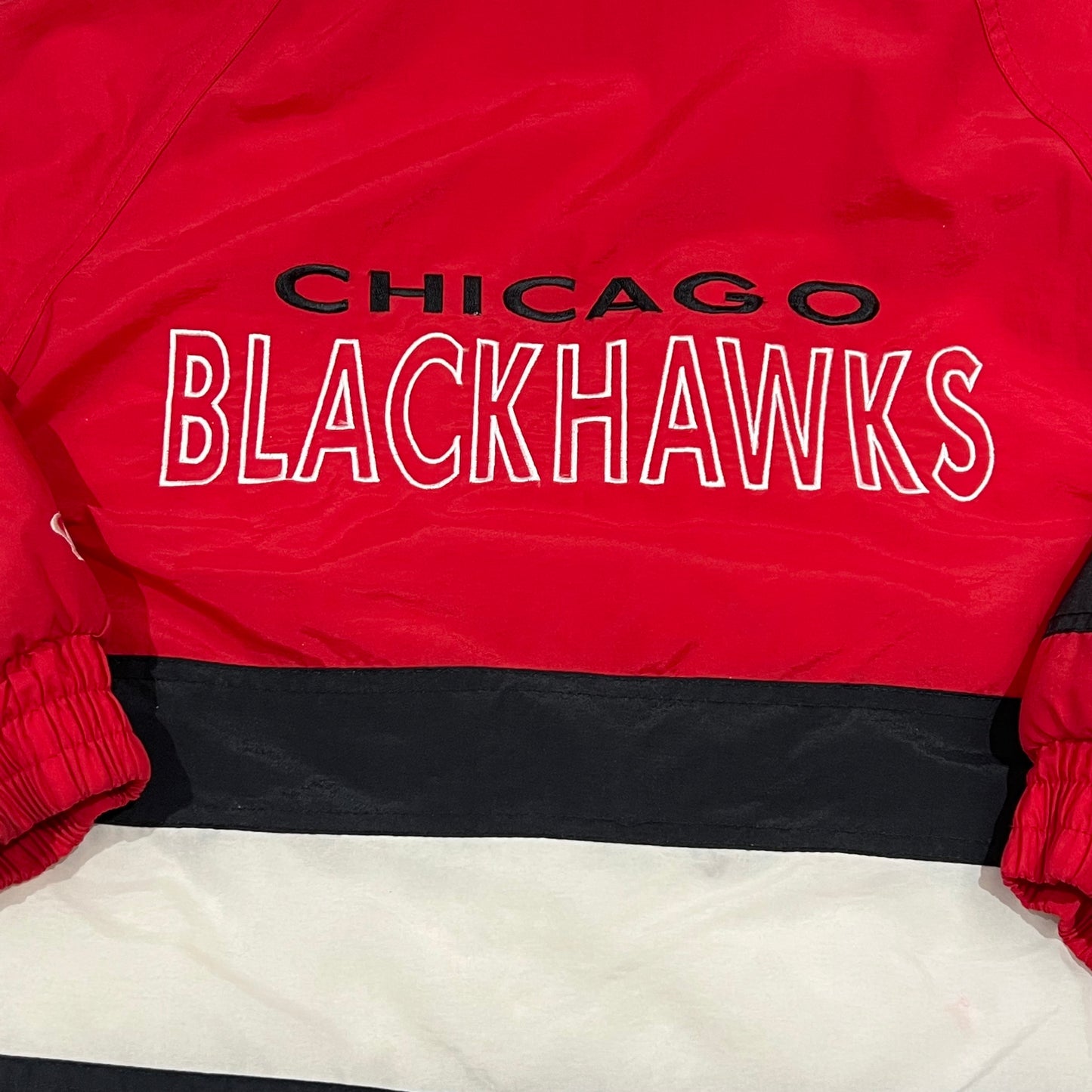 (Kids M) 90s Chicago Blackhawks Puffer Jacket