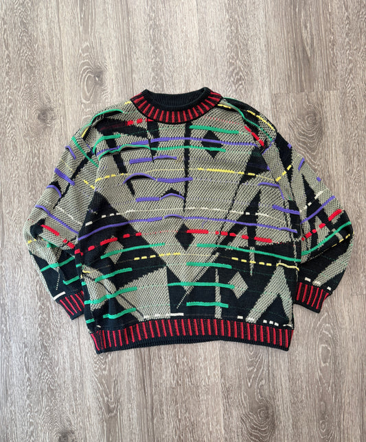 (Mens Large) 90s Coogi 3D Knit Sweater