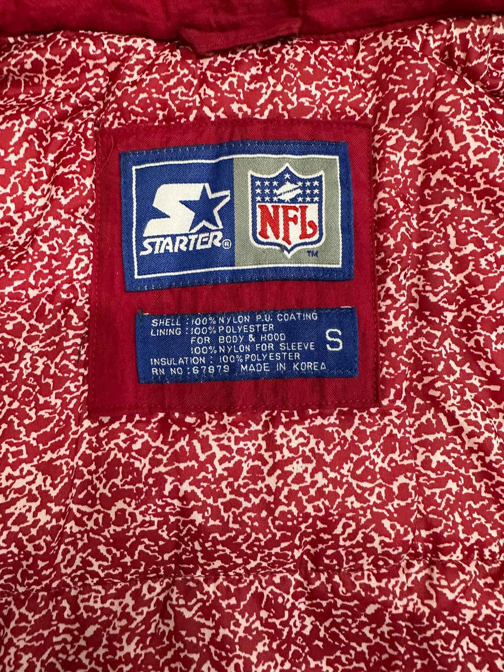 (Mens S) Vintage 90s Starter Washington Redskins Jacket|896