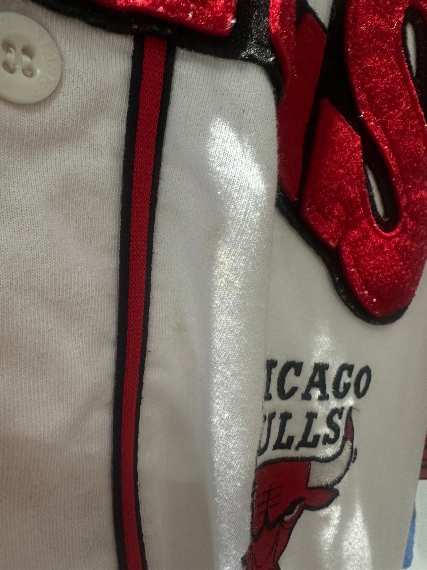 (Mens XL) 90s Chicago Bulls Starter Baseball Jersey