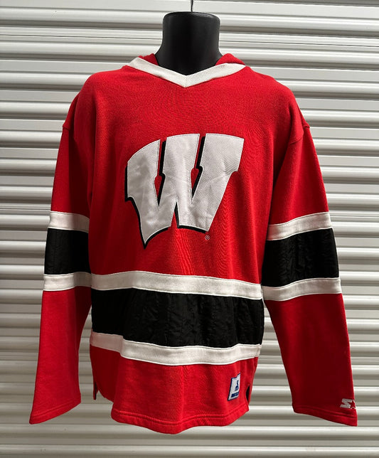 (Mens M) 90s Starter Wisconsin Universtiy Hoodie|1469