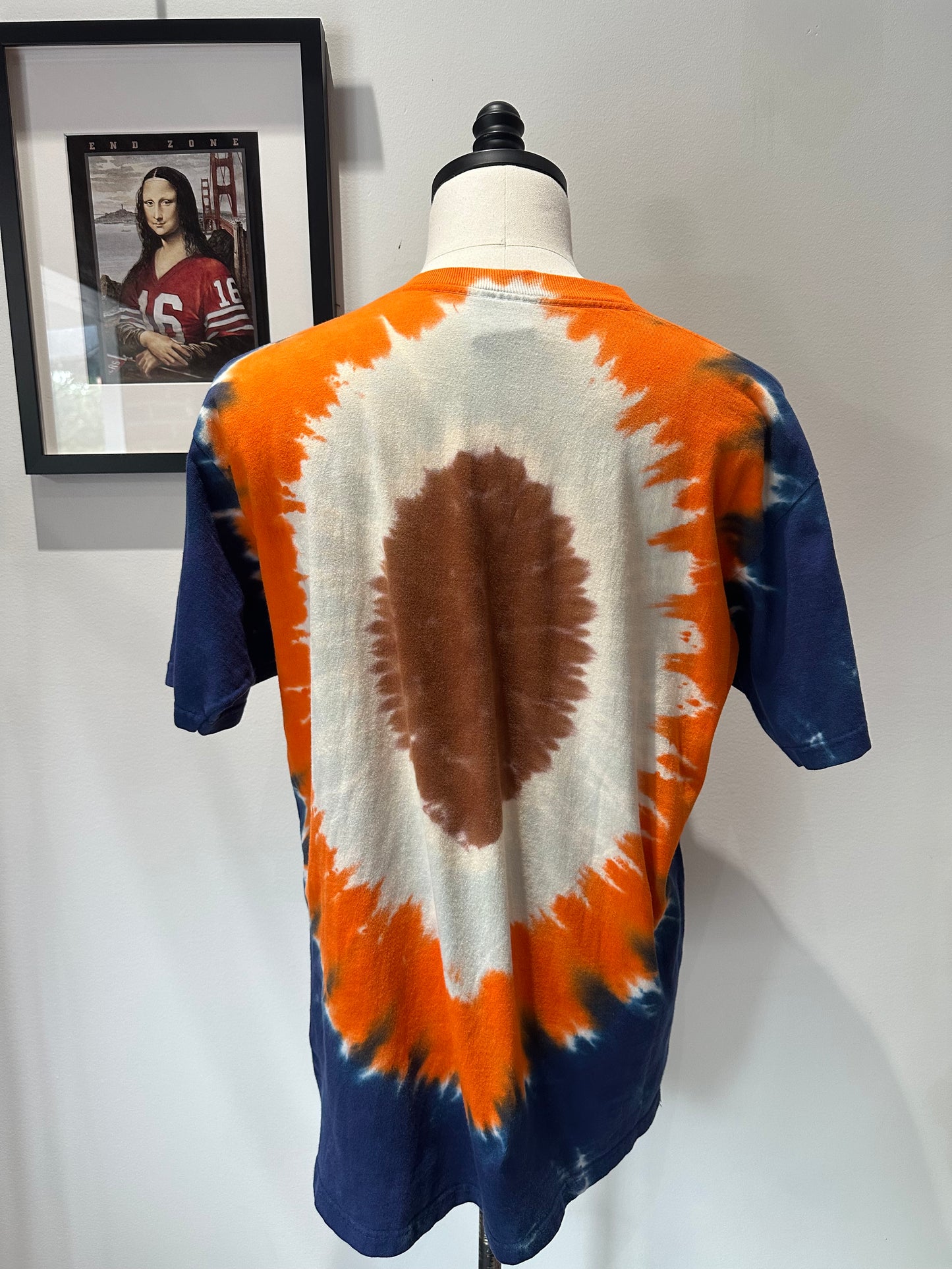 (Mens Large) 90s Denver Broncos Tye-Dye Shirt 007