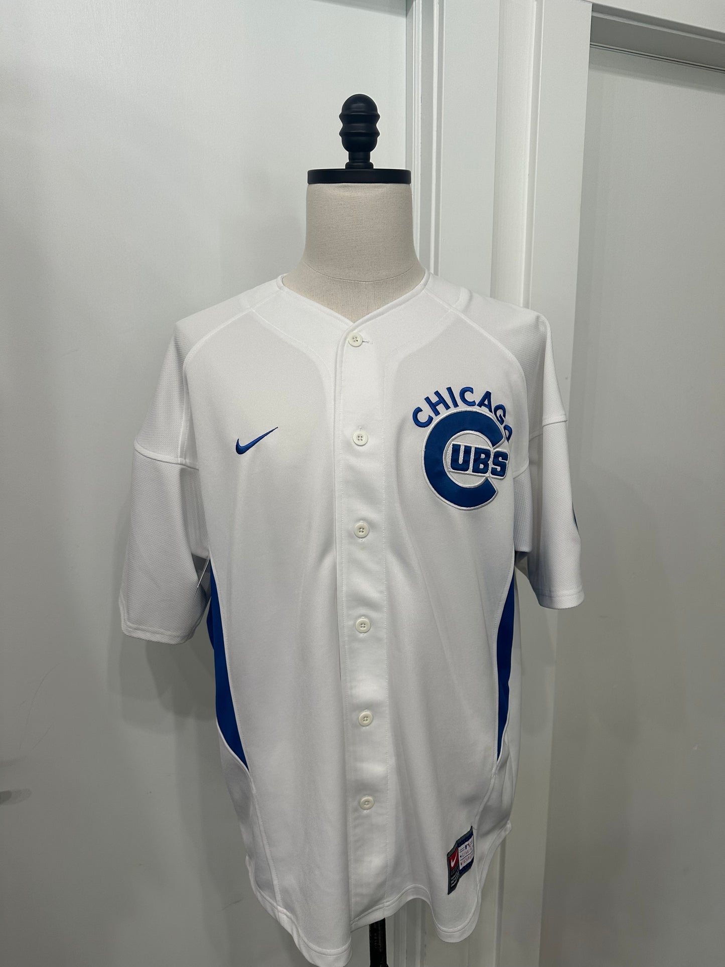 (Mens Large) Nike Team Chicago Cubs Baseball Jersey 007