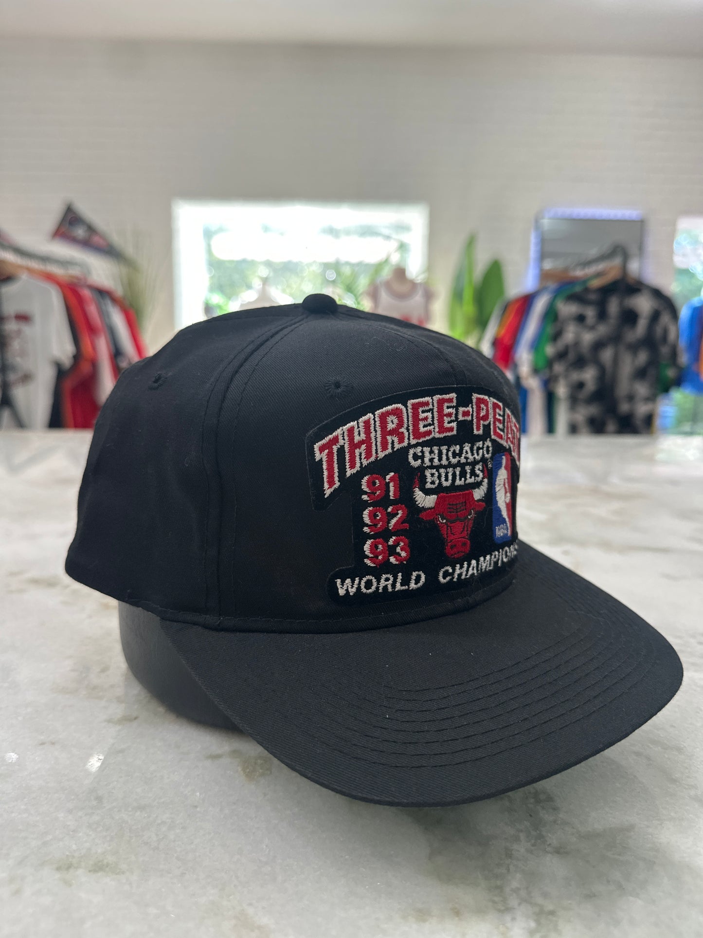 (Adult) Chicago Bulls Three-Peat Champions Hat