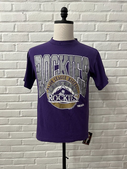 (Mens M) Vintage 90s Trench Ultra Colorado Rockies T-shirt|981