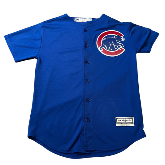 (Kids Large) Anthony Rizzo Chicago Cubs Jersey World Series Champs 2016