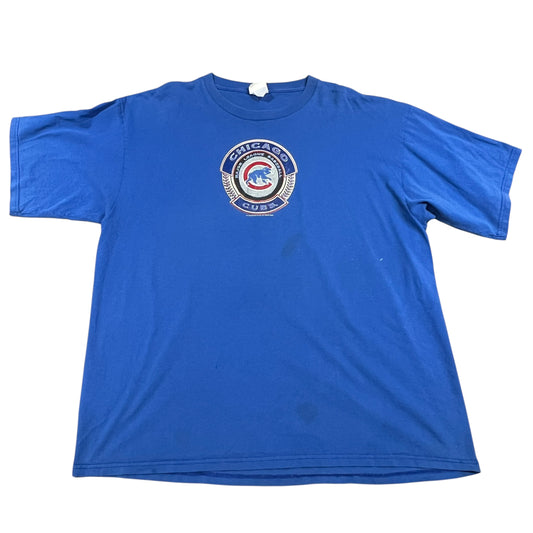 Vintage 2002 Chicago Cubs Shirt Mens 3XL XXXL Short Sleeve Lee