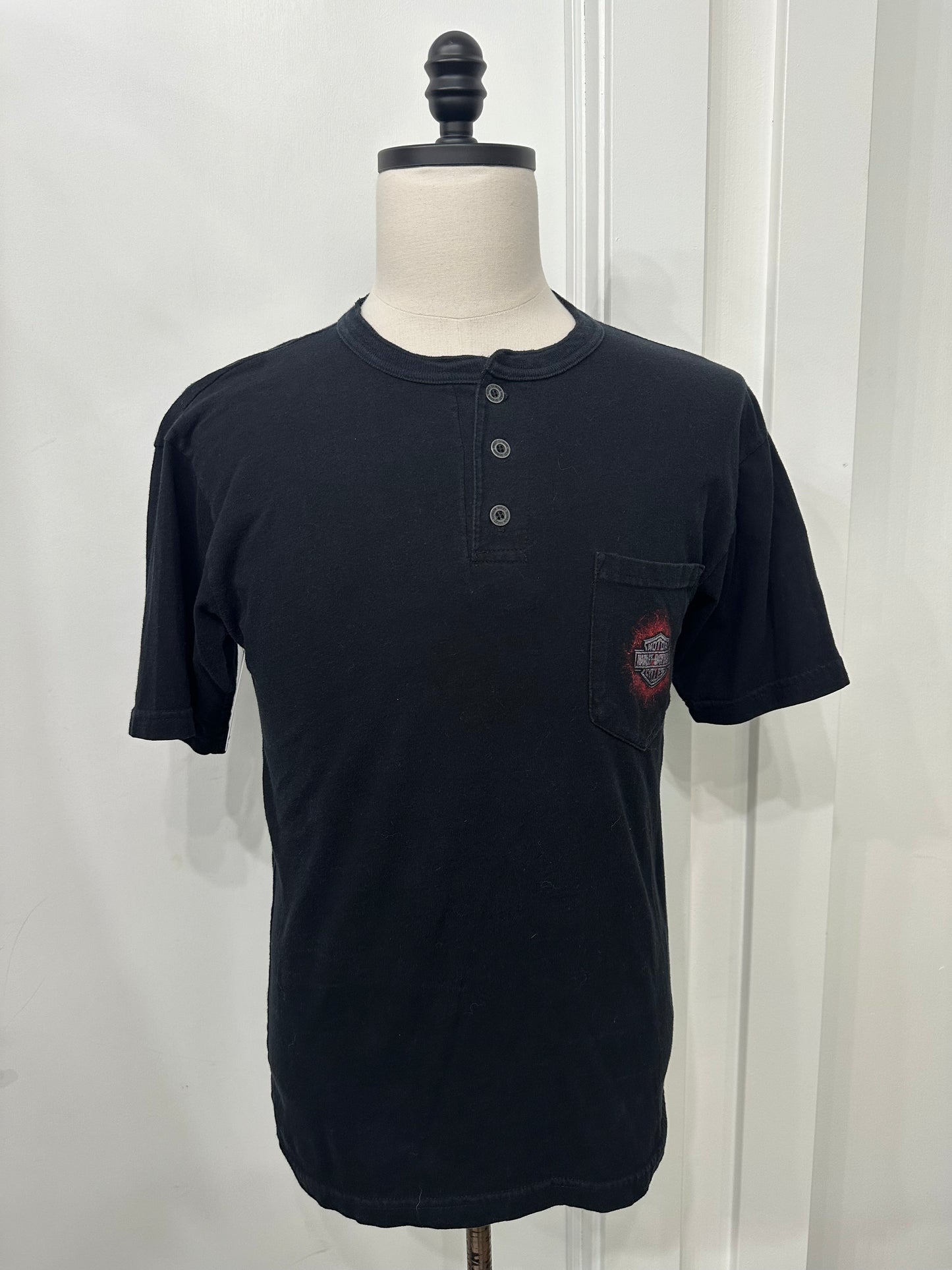 (Mens Medium) Harley Davidson Henley Shirt