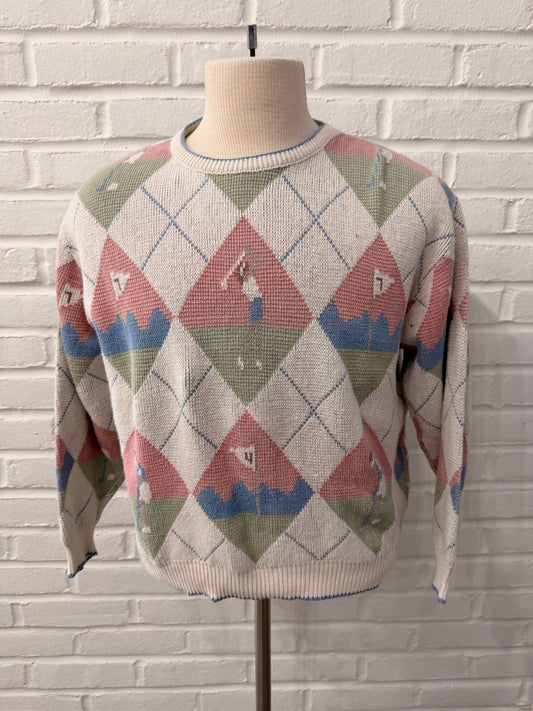 (Womans Medium) 90s Golf Knit Sweater