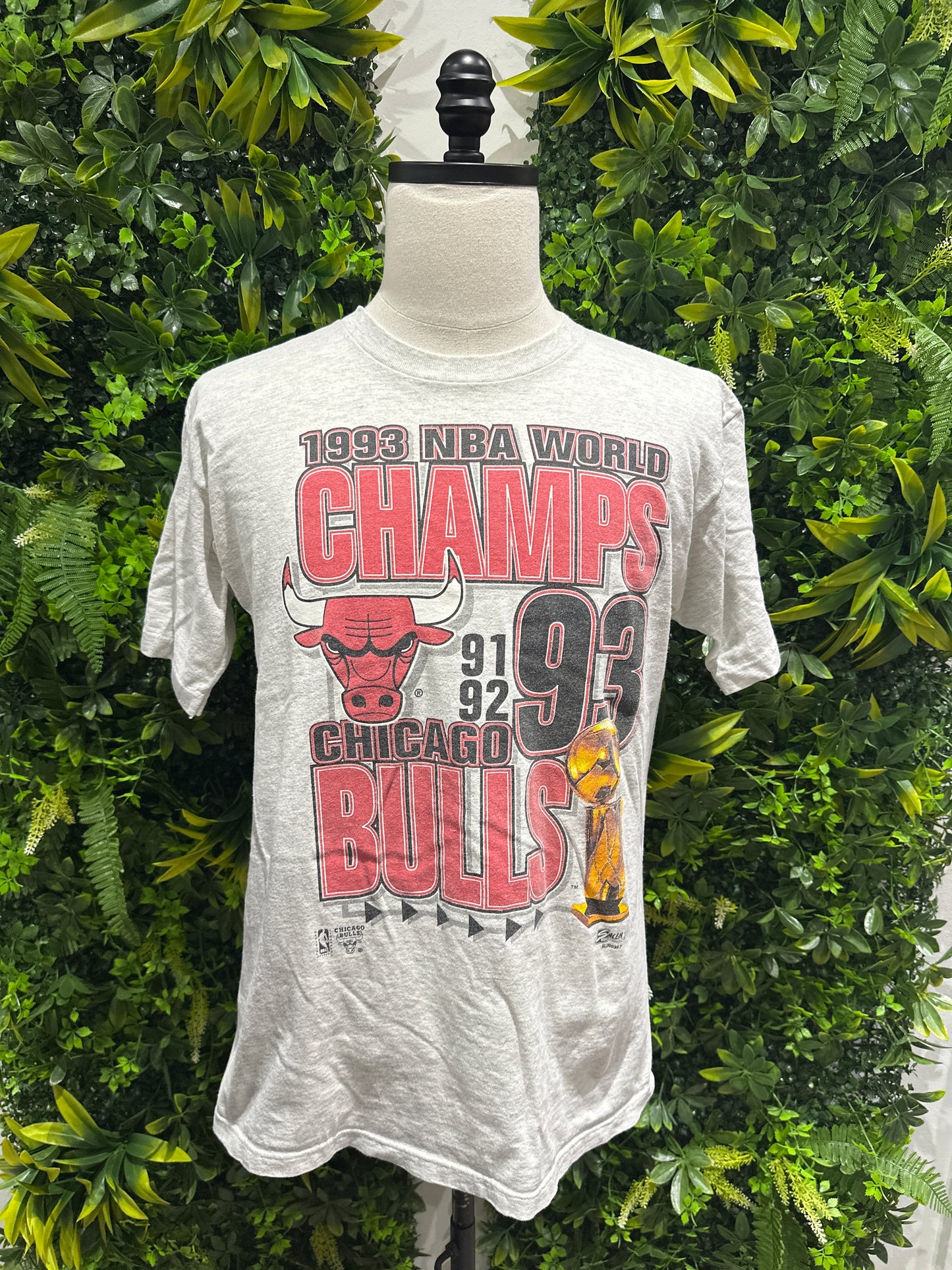 (Mens Large) Chicago Bulls 1993 World Champions Shirt