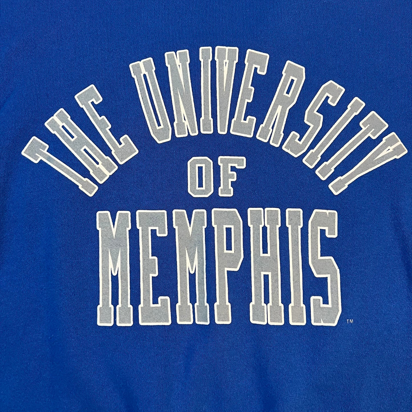 Vintage The University of Memphis Crewneck Sweater Mens Large Blue NCAA