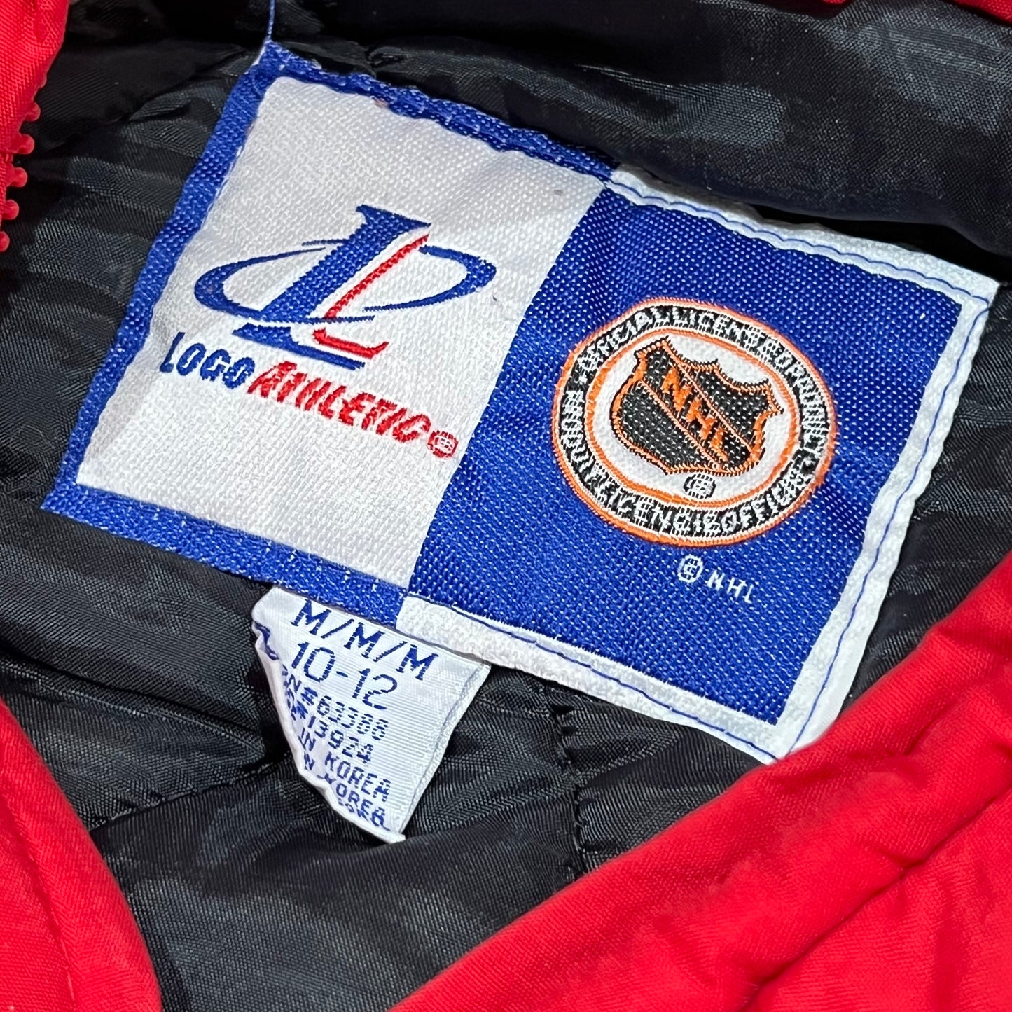 (Kids M) 90s Chicago Blackhawks Puffer Jacket