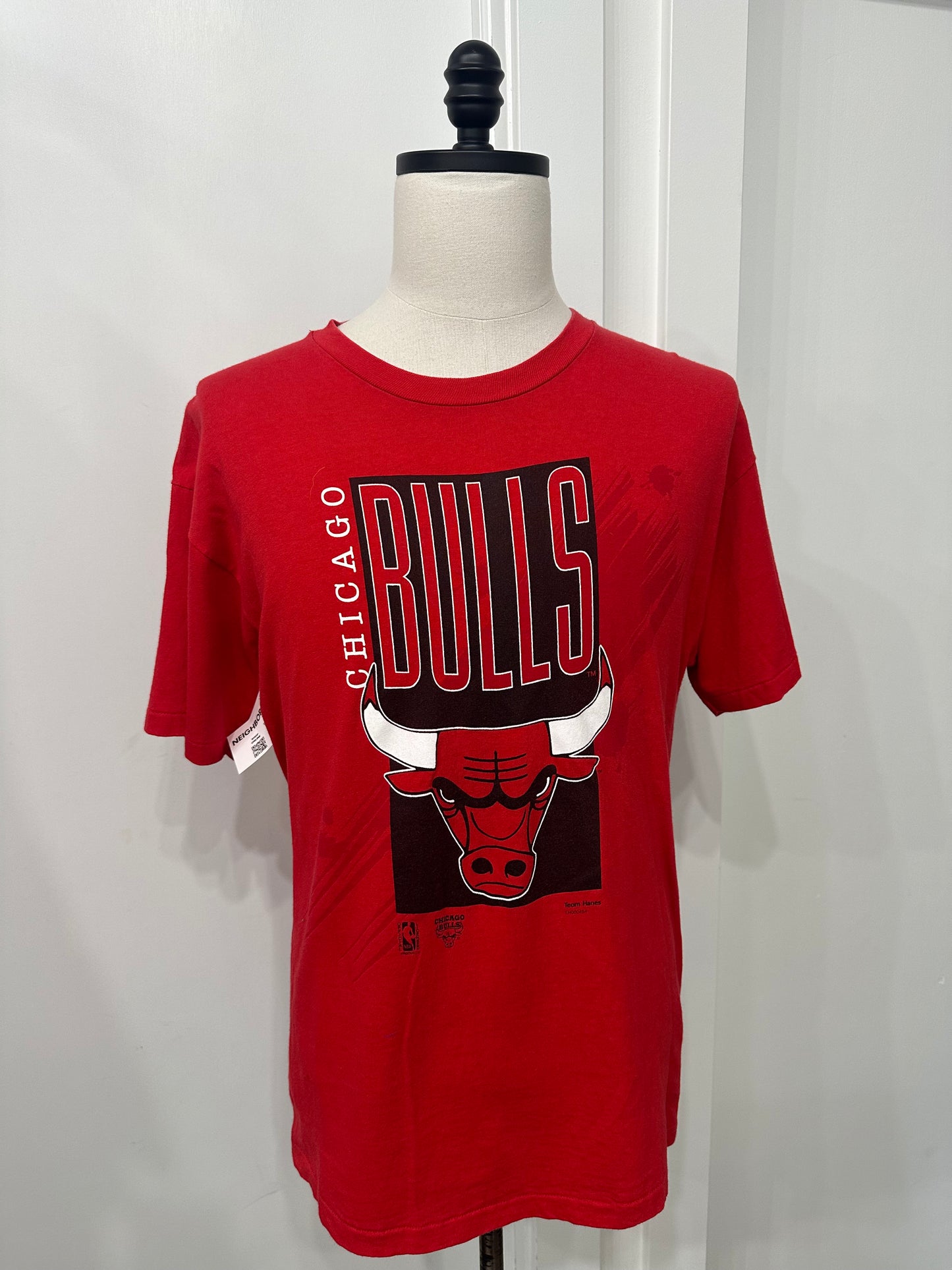 (Mens Large) 90s Chicago Bulls 'Hoop' Shirt 007