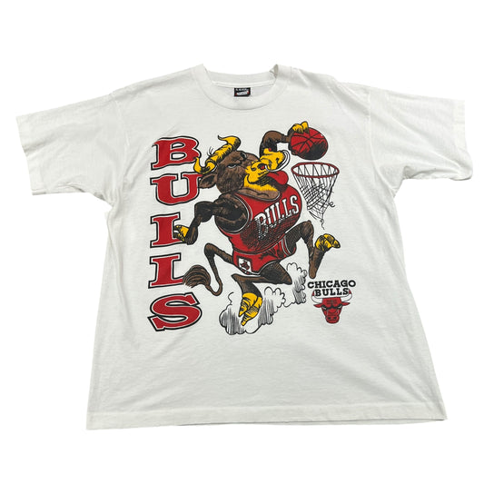 Vintage 90's Chicago Bulls Shirt Womans XL Benny the Bull Dunking