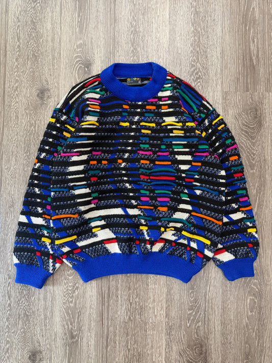 (Mens Large) 90s Coogi 3D Knit Sweater