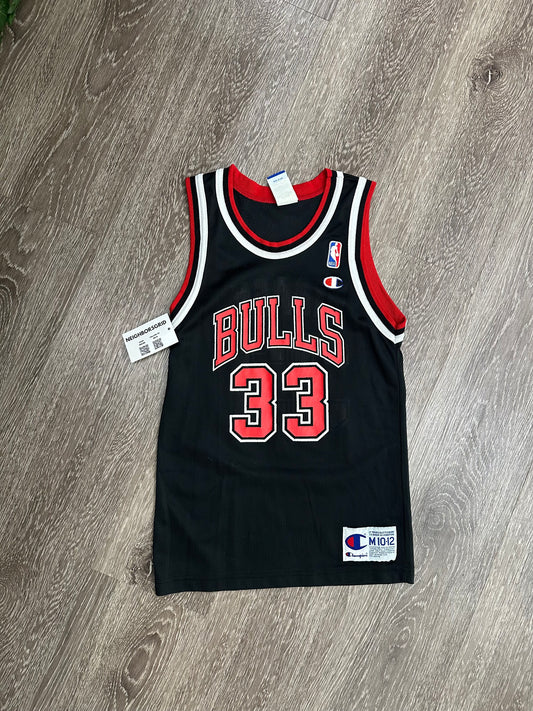 (Kids Medium) 90s Chicago Bulls 'Scottie Pippen' Jersey 007