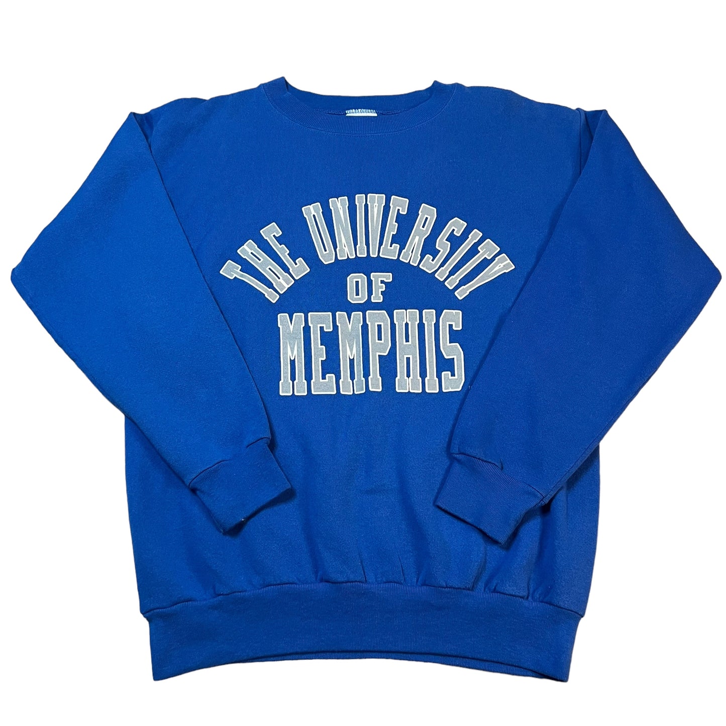 Vintage The University of Memphis Crewneck Sweater Mens Large Blue NCAA